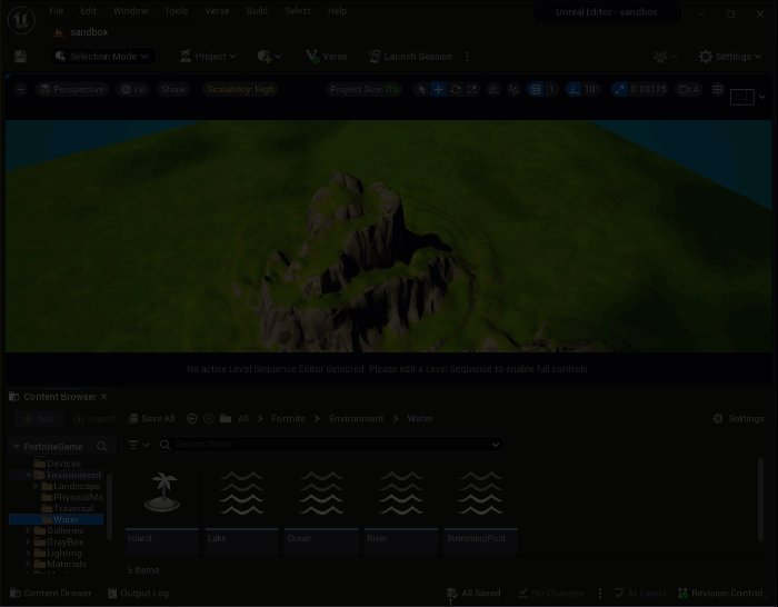Drag the river tool into the viewport.