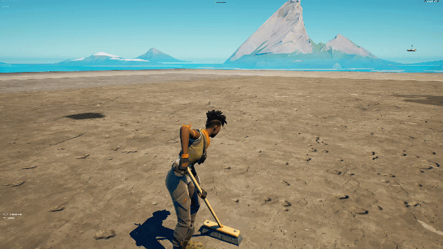 GIF of a character sweeping