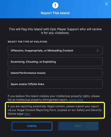 report project from creator portal