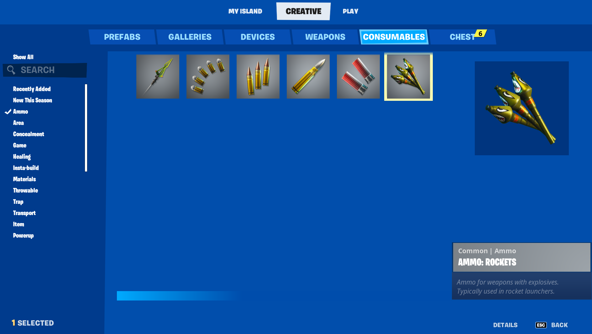 Finding Ammo Consumables