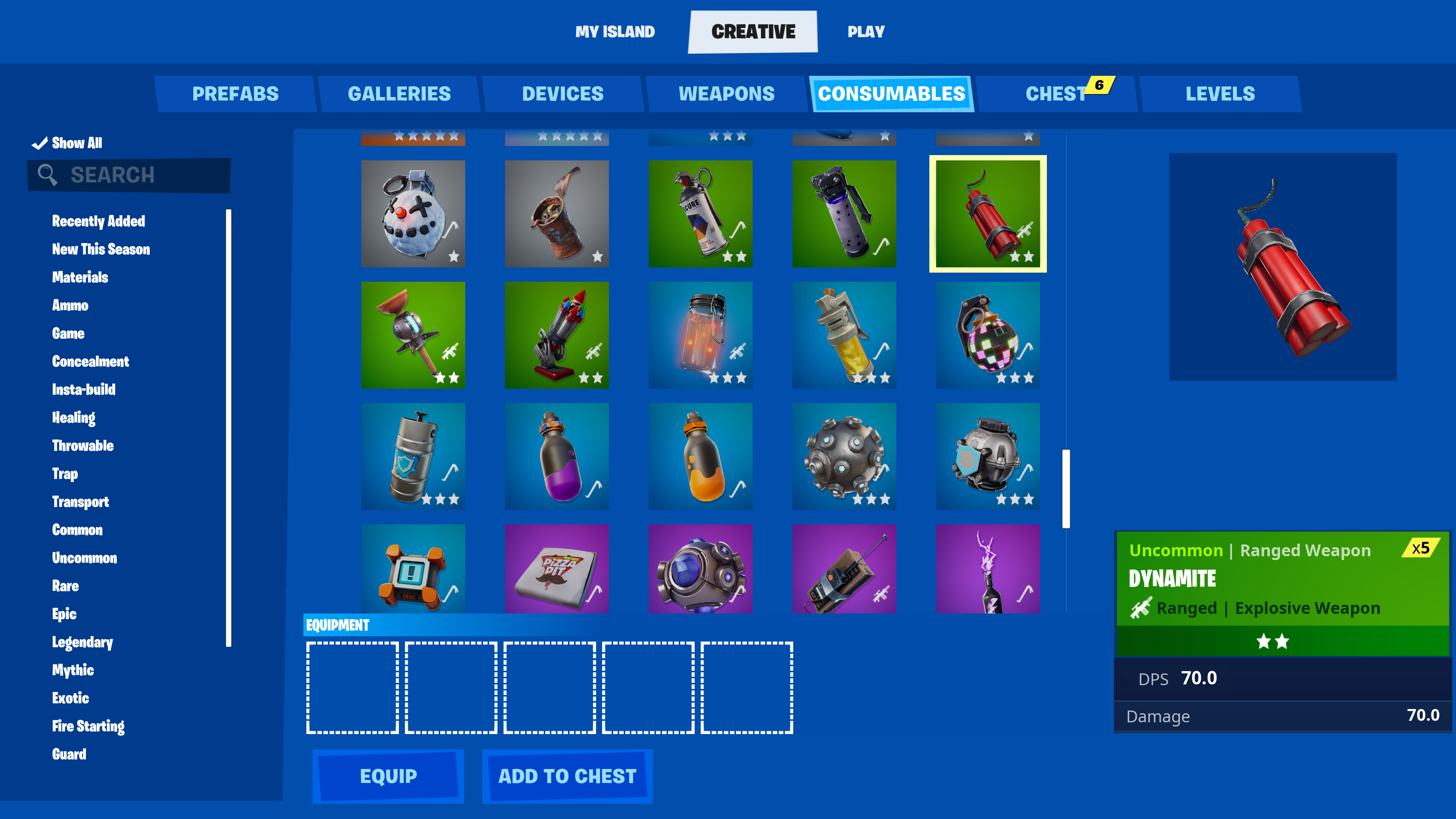 Finding Explosive Consumables