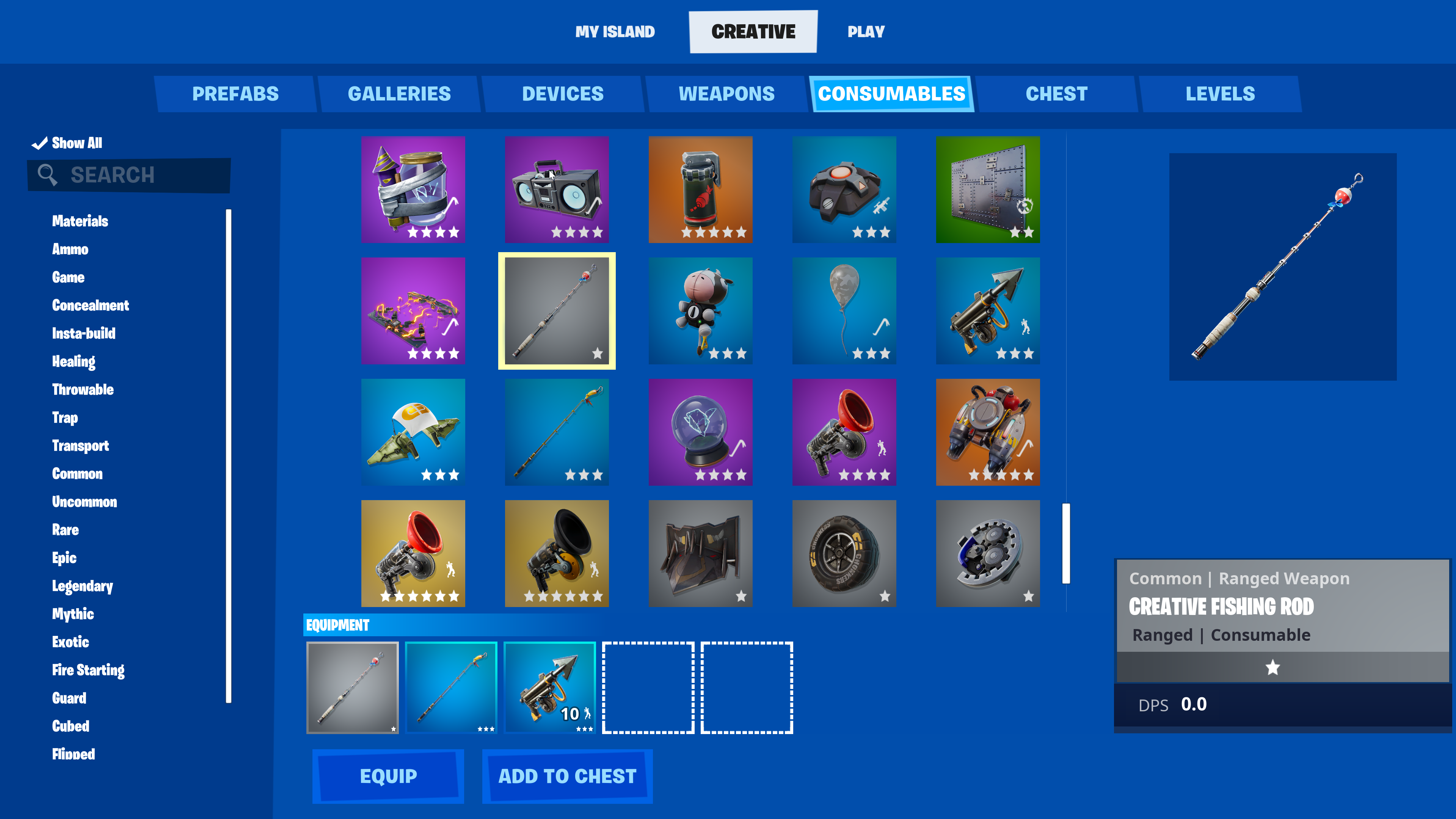 Finding Rishing Consumables