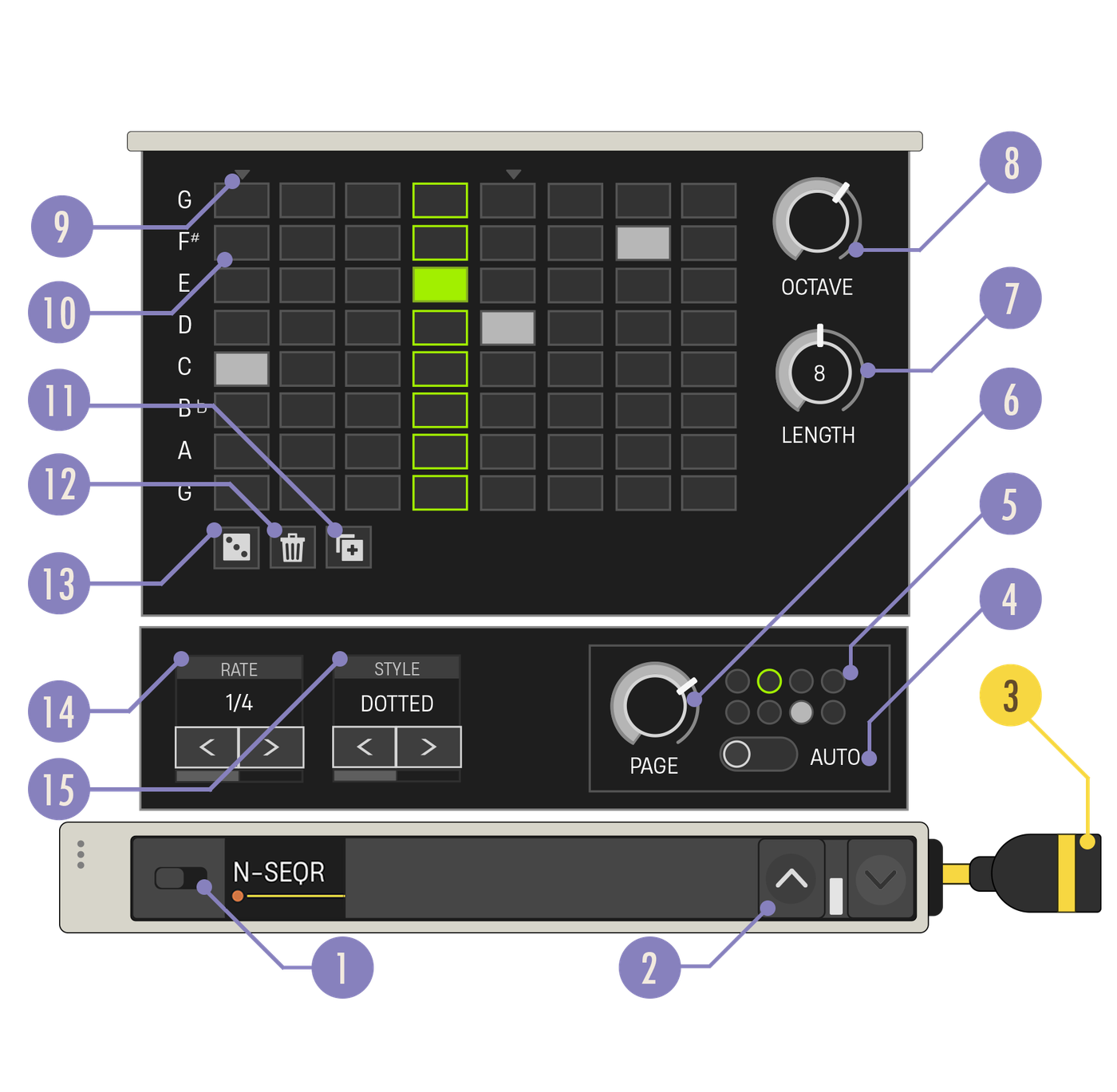 Note Sequence device diagram
