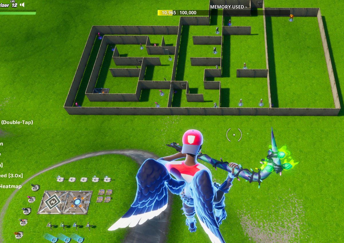 Dungeon Crawler Gameplay Example in Fortnite Creative