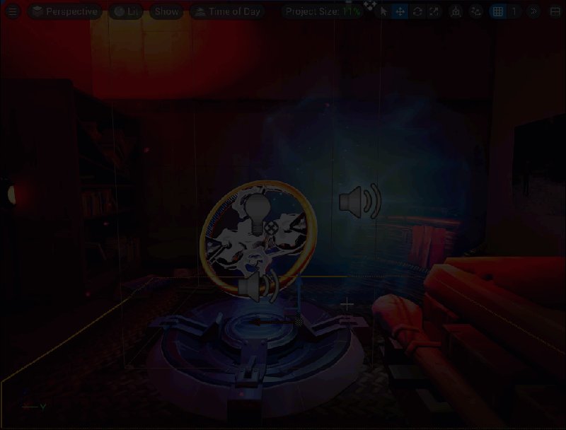 The design of the starting room.