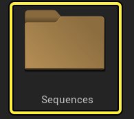 Create a folder for your min-game animations and name it Sequences.
