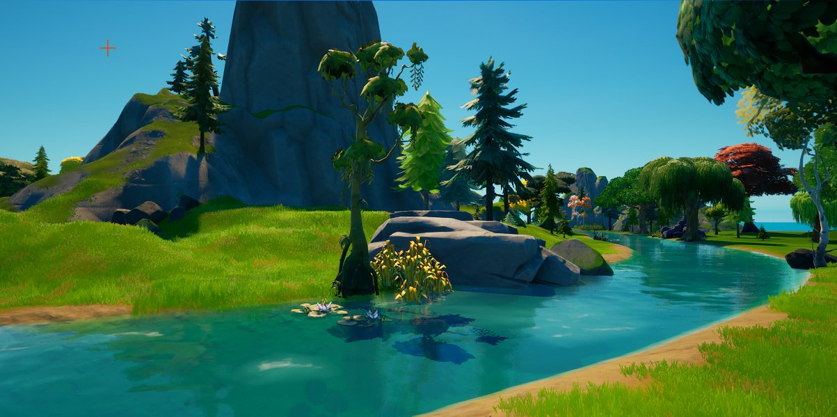 Place swamp plants next to the body of water.