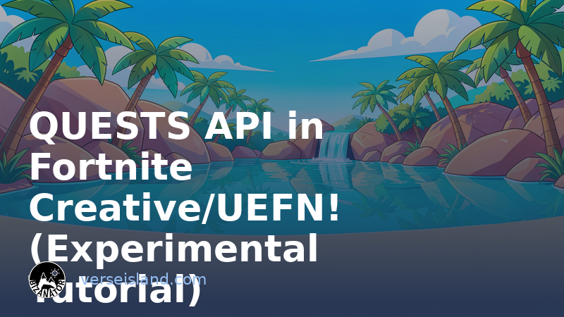 QUESTS API in Fortnite Creative/UEFN! (Experimental Tutorial)