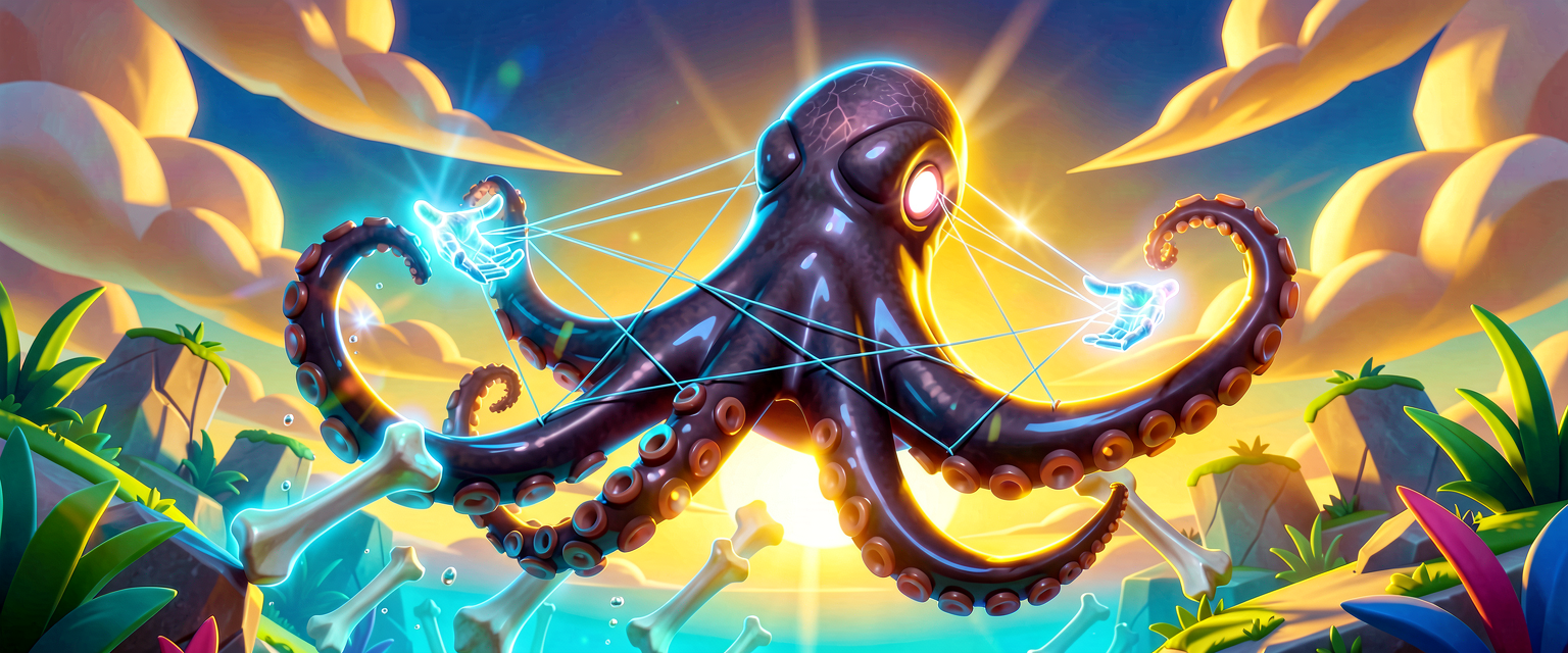 Puppet the Kraken: Animation up to CONTROL RIG